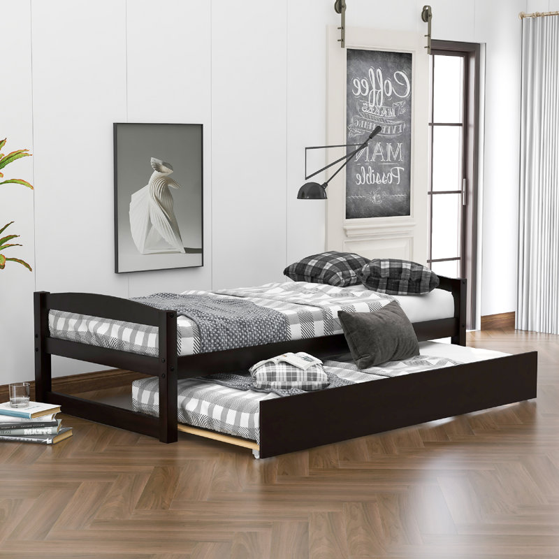 Harriet Bee Vosgan Solid Wood Daybed with Trundle & Reviews Wayfair